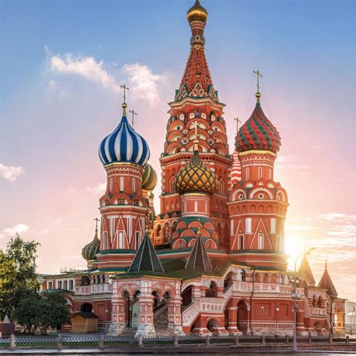 Moscow Russia Aerial Drone
